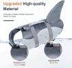 Dog Life Jacket Shark; Dog Lifesaver Vests with Rescue Handle for Small Medium and Large Dogs