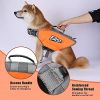 Dog Life Jacket; Reflective Dog Safety Vest Adjustable Pet Life Preserver with Strong Buoyancy and Durable Rescue Handle