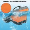 Dog Life Jacket; Reflective Dog Safety Vest Adjustable Pet Life Preserver with Strong Buoyancy and Durable Rescue Handle